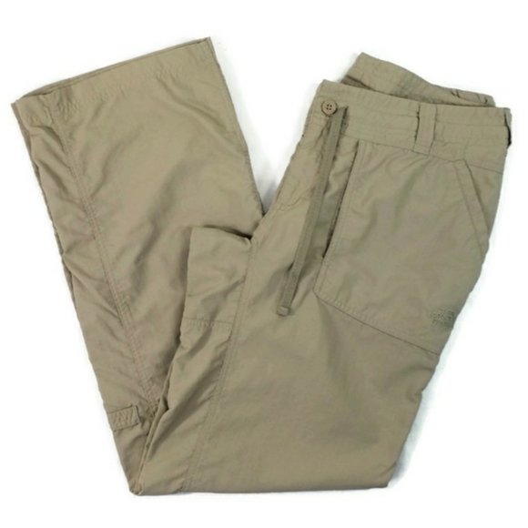 The North Face Convertible Capri Khaki Tan Outdoor Pants Womens Size 8 - Picture 6 of 11